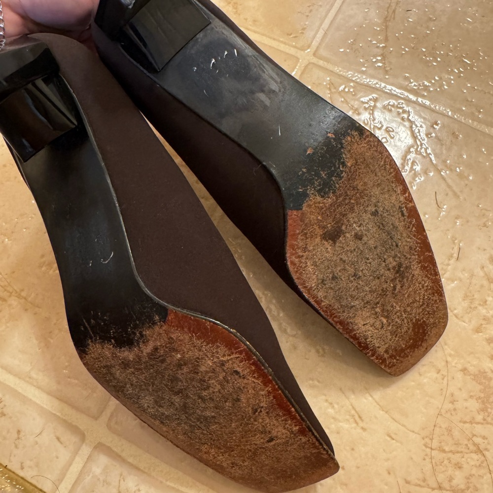 Stuart Weitzman Black Square-Toe Pump - image 4